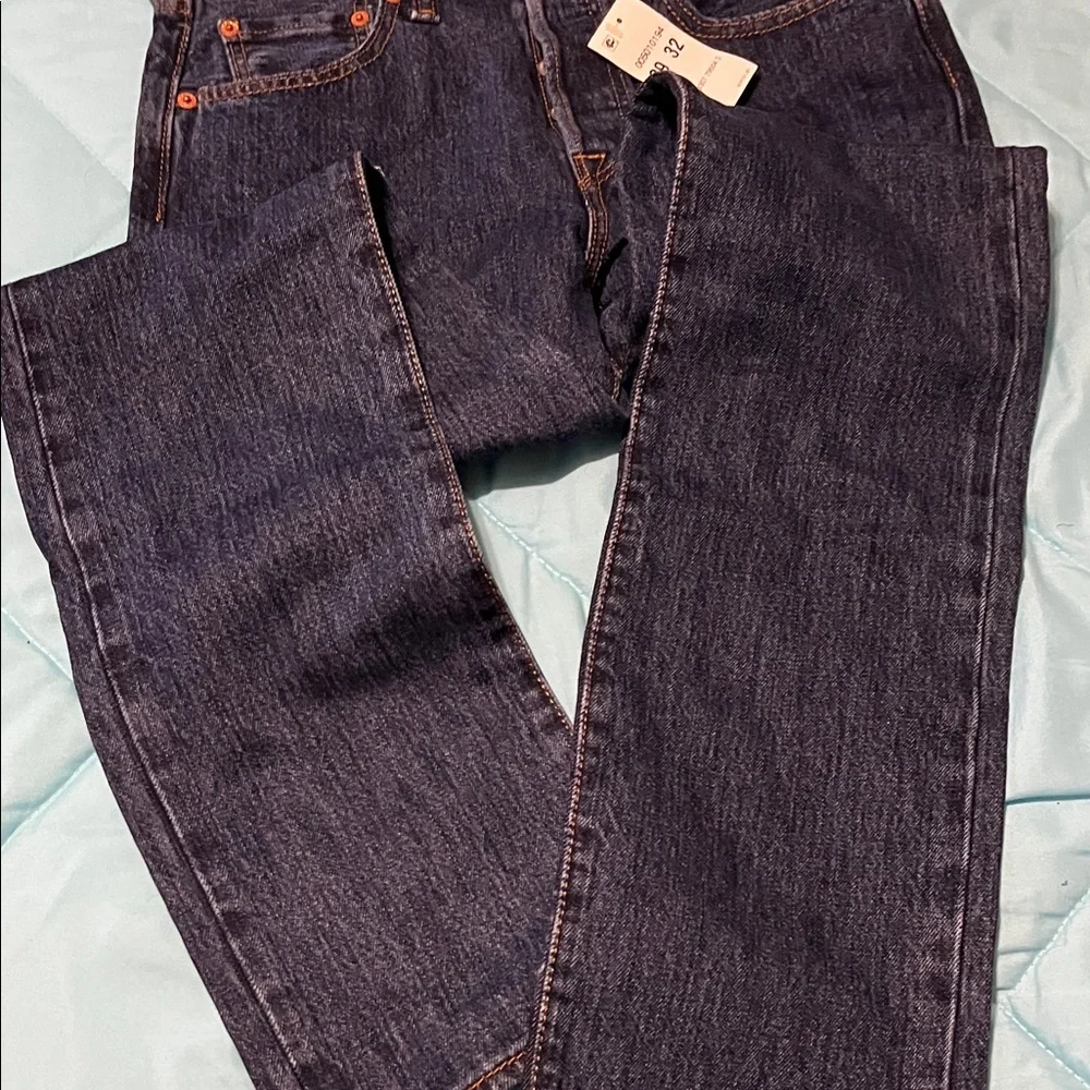 Levi's Dark Indigo Straight Jeans - Picture 2 of 4